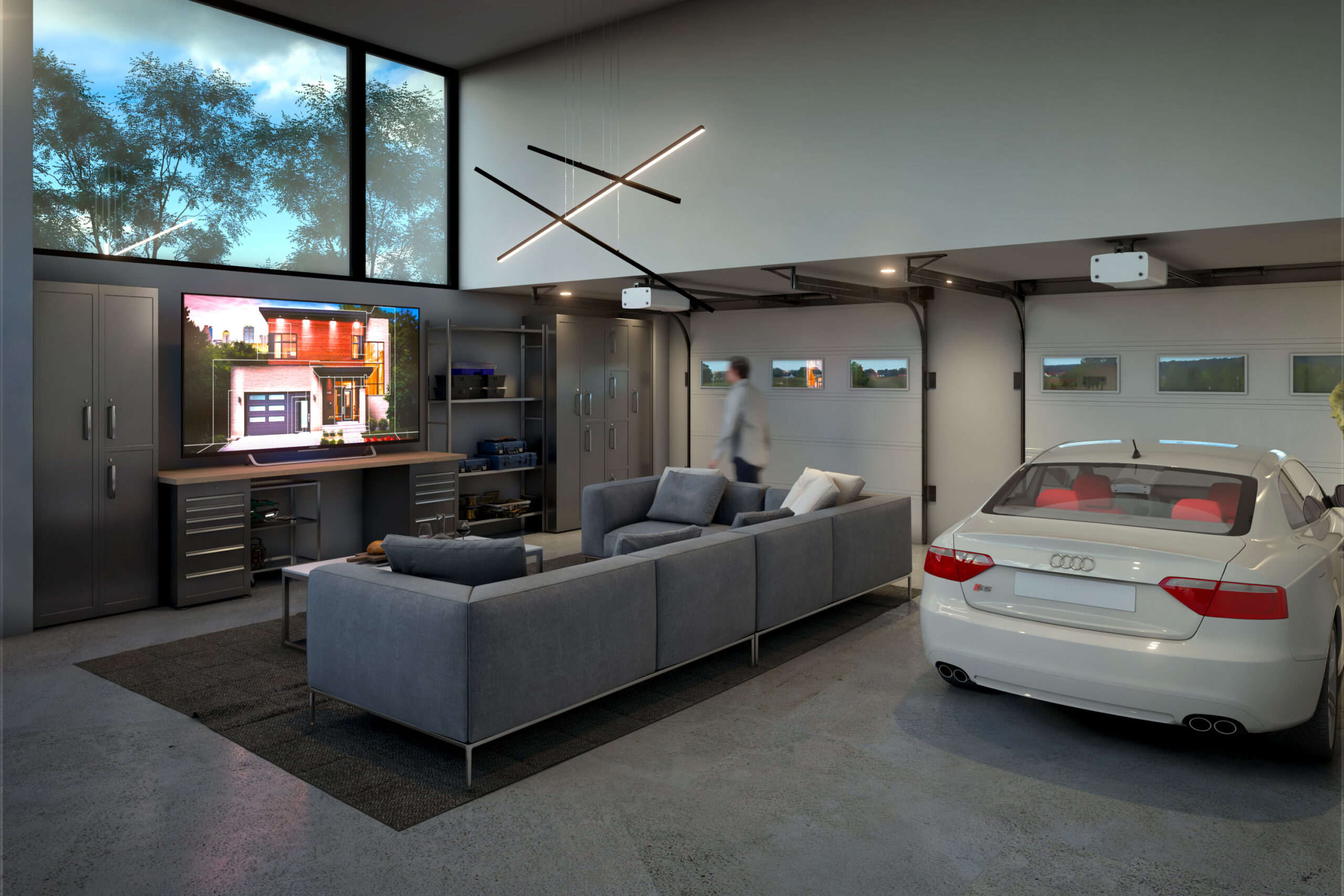 Makeover Ideas To Transform Your Garage, Garage Living Room Design Ideas